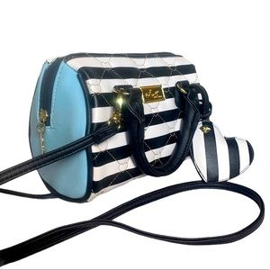 BETSEY JOHNSON Striped Mini Satchel